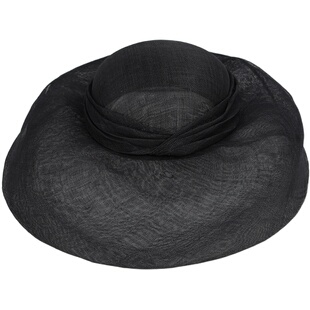 Lion～Victoria 超大帽檐细密麻纱盆帽遮阳帽古典造型春夏女