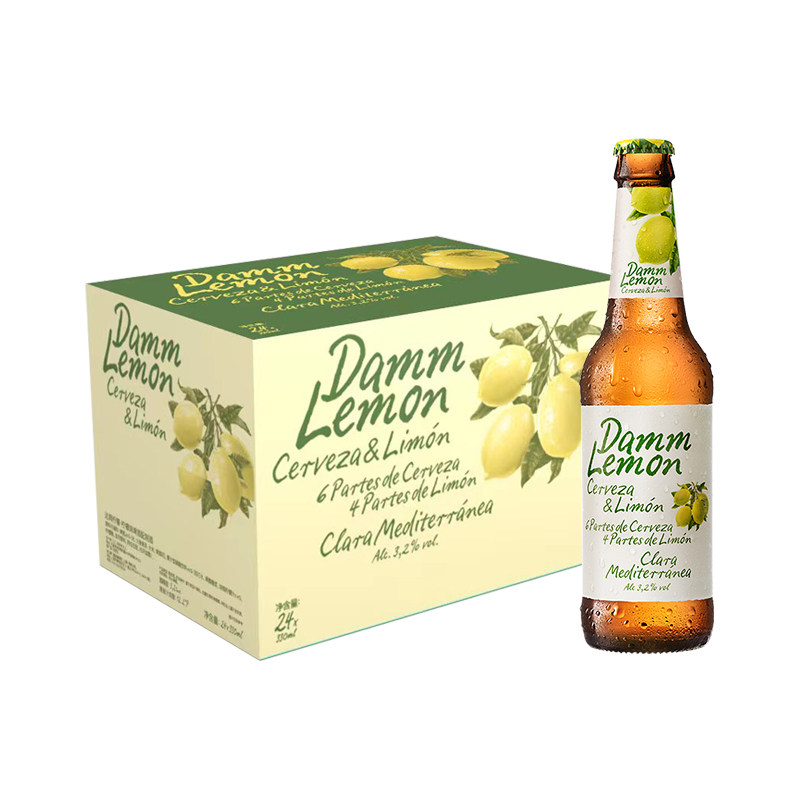 达姆柠檬地中海式果味啤酒330ml*24 整箱进口啤酒礼盒