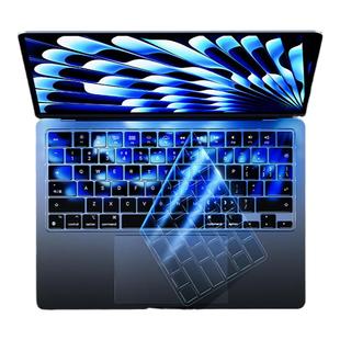 适用于MacBook键盘膜2024苹果MacPro14寸16电脑Air13笔记本键盘贴15.3防尘M3 pro保护膜静音防尘全覆盖M1透明