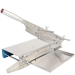 切排骨铡刀商用 不锈钢切刀中药材刀 切熟羊排冻肉鸡鸭切片铡刀机