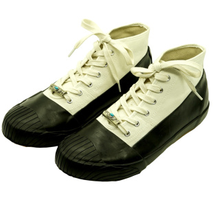 大叔改良复古猎鸭靴日本冈山帆布鞋男手工硫化鞋女防水板鞋新款