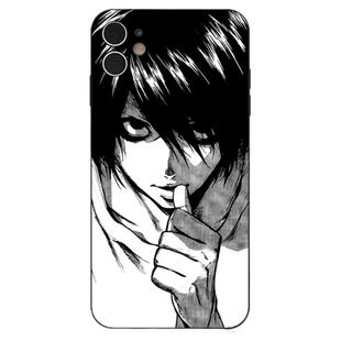 漫画死亡笔记L适用iPhone16/12/13/14苹果15Pro硅胶XS/11玻璃动漫手机壳华为荣耀OPPO小米VIVO安卓全包保护壳