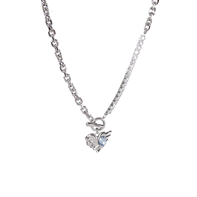 融化爱心项链OT扣设计