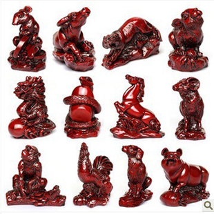 12十二生肖摆件工艺品摆设仿纯铜老鼠牛羊龙公鸡老虎龙马猴子金猪