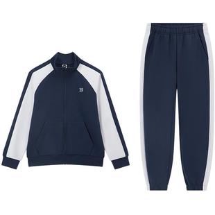 361童装儿童套装2025男童冬加绒新款中大童女童外套两件装运动服