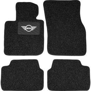 适用于宝马mini改装丝圈脚垫汽车内饰迷你cooper地毯F55F56车用品