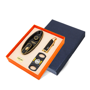 Lubinski鲁宾斯基雪茄配件新手入门套装礼盒雪茄剪打火机烟灰缸