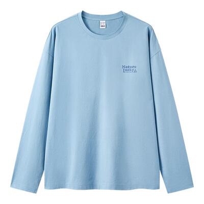 森马速干圆领长袖上衣印花T恤男