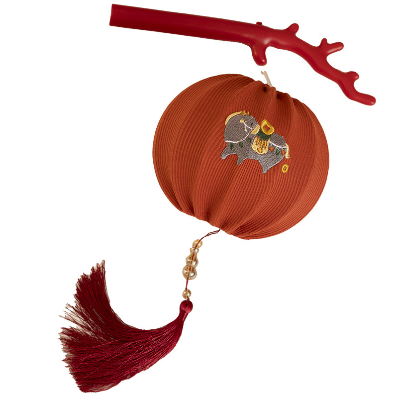 马年新款灯笼元宵节儿童手提发光花灯手工diy材料包幼儿园小马灯