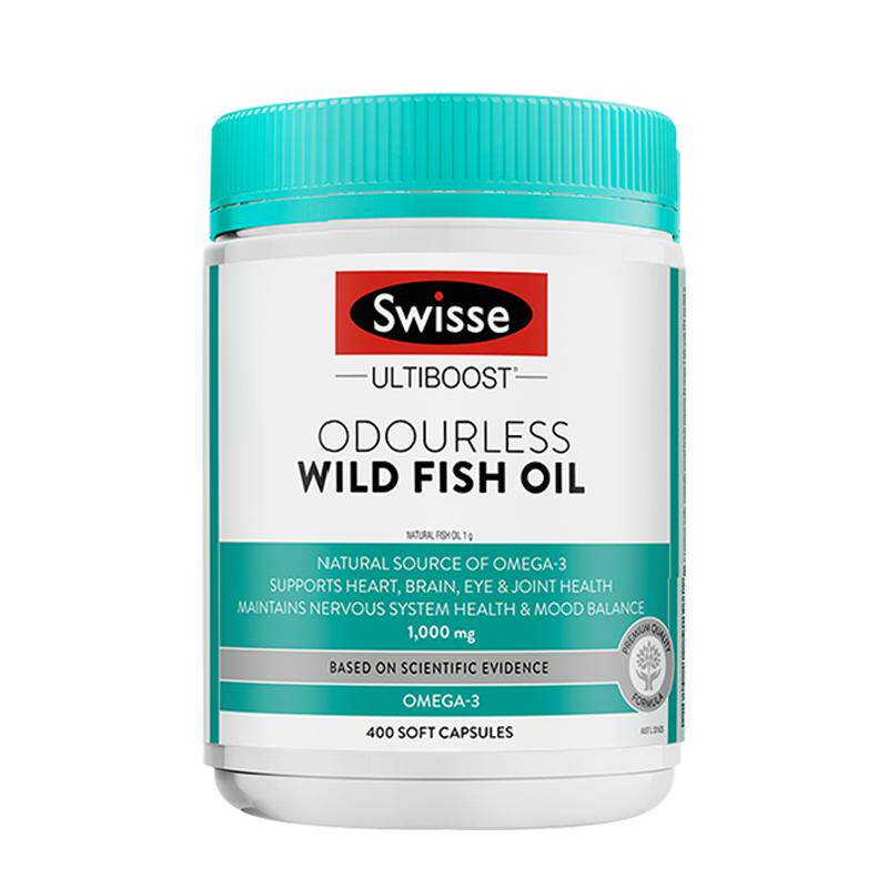 澳洲Swisse高浓深海鱼油高含量1500mg400粒欧米伽3中老年DHA