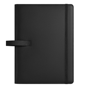 商务皮质绑带文件夹A4呈阅件呈批夹皮面传阅合同协议签字定制logo