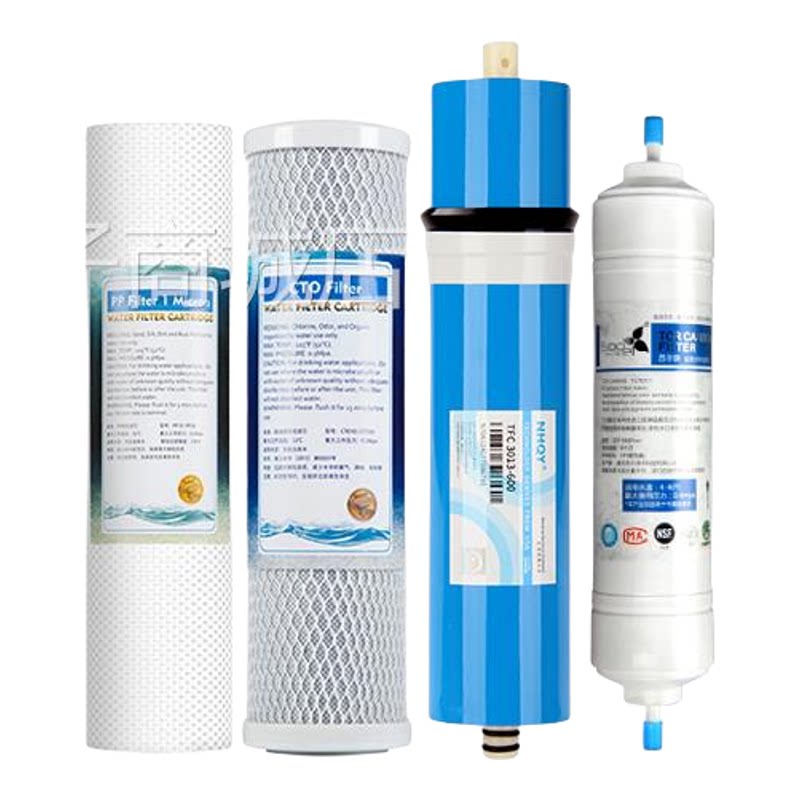 诺华清源净水机通用配套滤芯PP棉活性炭RO膜75G400G600G纯水机