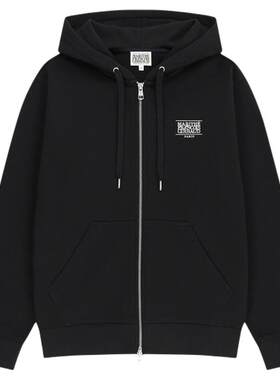 MARITHE经典LOGO拉链连帽卫衣