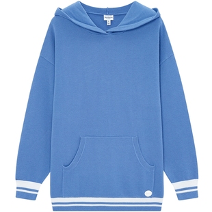 Juicy Couture【slow cleanfit系列】橘滋女针织衫连帽上衣