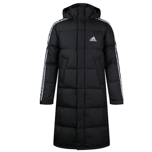 Adidas阿迪达斯羽绒服男女同款运动中长款连帽棉服 HN2099 IT8714