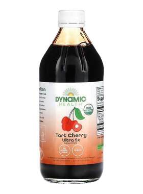 Dynamic Health有机酸樱桃全浓缩果汁每日一次含花青素健康美味