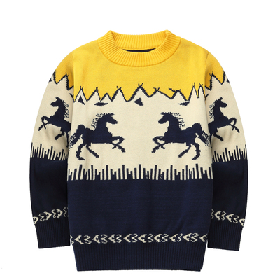 男童毛衣套头中大童线衣纯棉