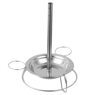 加厚不锈钢钢管鸡盘架栋企跳舞鸡架吊烧鸡火焰鸡固定钢管烤鸡支架