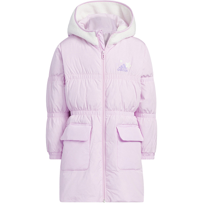 Adidas/阿迪达斯正品冬季新款小童保暖中长款羽绒服IQ1361