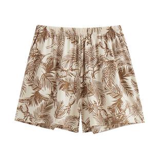 女士睡裤短裤夏季凉感纯棉薄款休闲大码宽松棉绸可外穿家居裤夏天