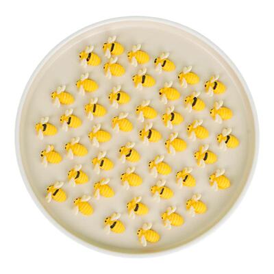 小蜜蜂带叶花朵雏菊甜品巧克力