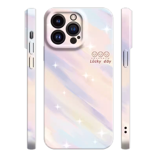 苹果14高端手机壳iPhone11彩色15晕染13名媛适用12promax水彩16渐变17奢华高级感x简约小众xs新款菲林8plus女
