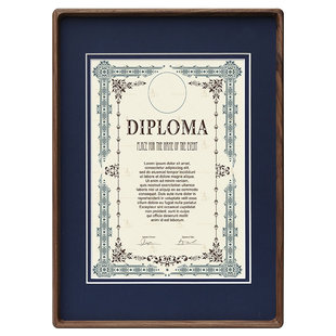 证书框挂墙a4实木证照相框定制海报装裱画框营业执照框奖状展示框