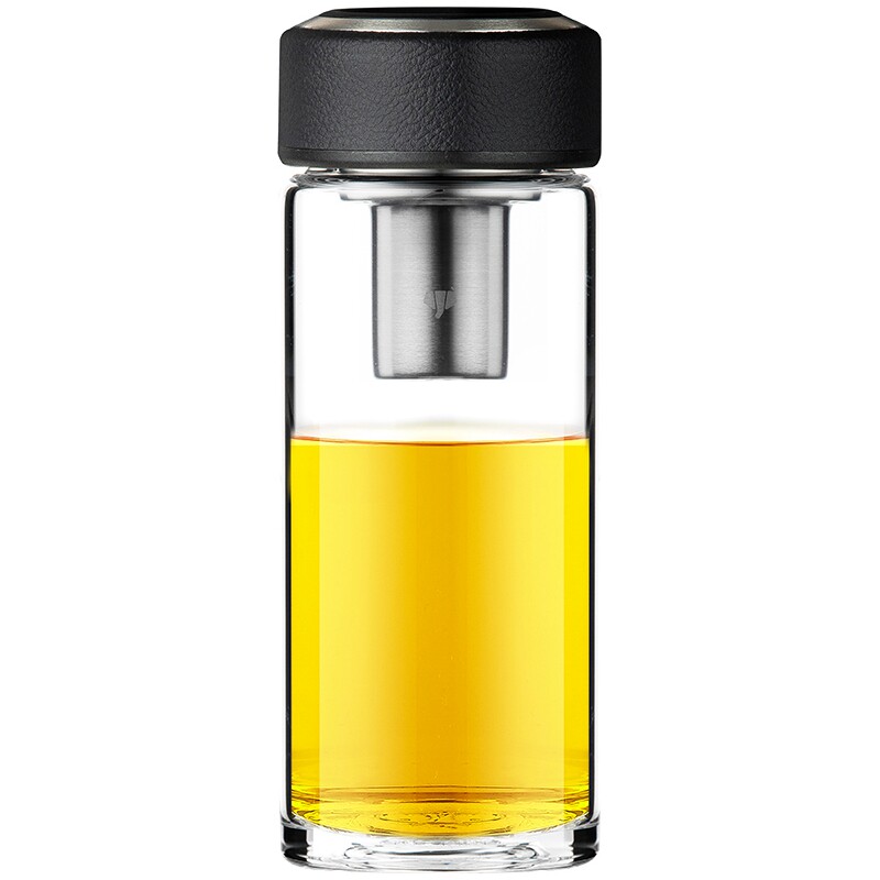 万象单层带滤网透明随身泡茶杯