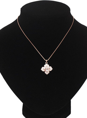 丽银饰品新款日韩时尚女山茶花