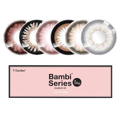 Bambi小粉盒美瞳日抛T-Garden大小直径10片彩色隐形近视眼镜正品