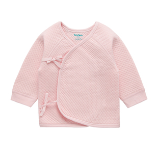 考拉蒂尔 初生婴儿夹丝保暖上衣满月宝宝保暖开裆裤新生儿衣服