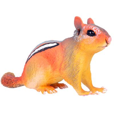 林畅模玩儿童动物玩具金花鼠模型西伯利亚花栗鼠松鼠实心仿真老鼠