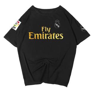 皇马队服足球衣服本泽马阿扎尔球迷服短袖T恤衫男女拉莫斯半袖体