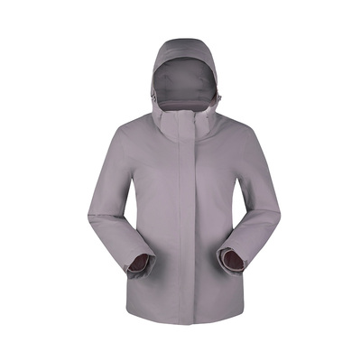 牧高笛野径羽绒三合一软壳冲锋衣