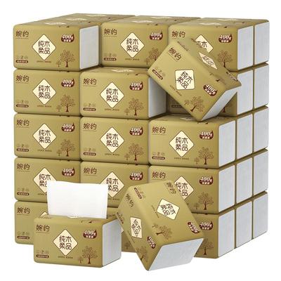 400张大包原木抽纸家用实惠装