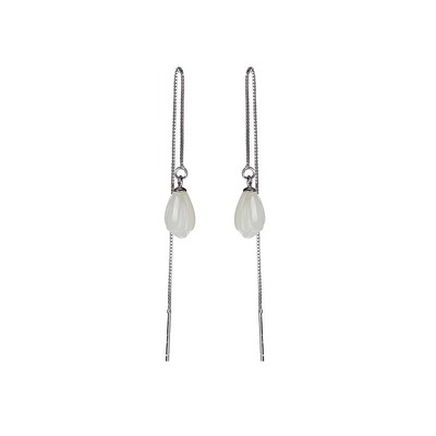 玉兰花耳线国风耳饰送精美礼盒