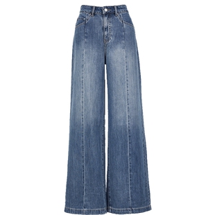 Vero Moda牛仔裤女2026春夏天丝含莱赛尔裤线前移阔腿裤325232014