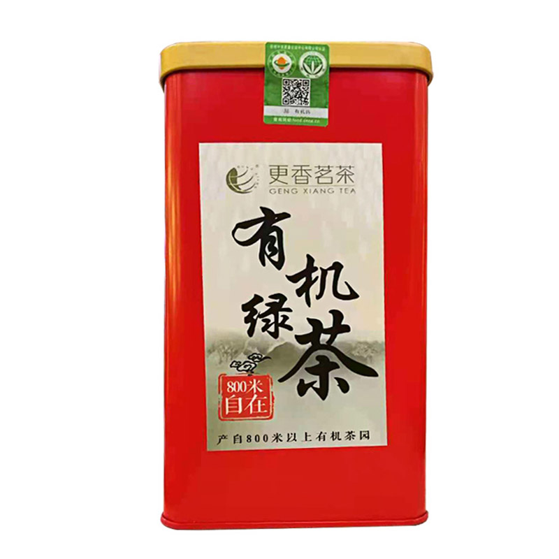 2024新茶更香有机绿茶春茶罐装一级800米自在高山云雾250g礼品