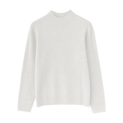 经典百搭半高领羊毛羊绒衫