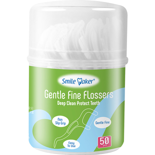 思美客超细极细纤细圆线牙线棒成人儿童专用剔牙独立包装家庭便携