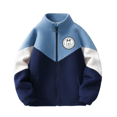 男童摇粒绒外套秋冬款2025新款