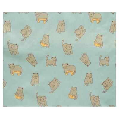 韩国进口布料dailylike20支纯棉手工diy家居服装布艺可爱俏皮小猫