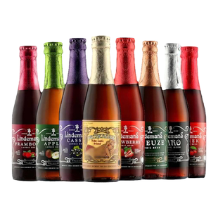 【进口】林德曼组合250ml*8瓶比利时Lindemans水果味精酿女生啤酒