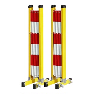 玻璃钢移动伸缩围栏隔离防护栏玻璃钢绝缘管式安全施工围挡