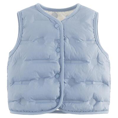 马克珍妮男女童超轻保暖羽绒马甲