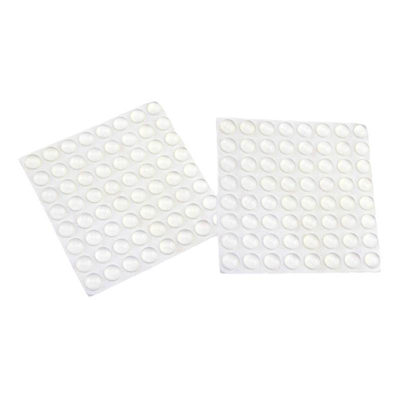 3M胶自粘透明防撞胶粒家具消音颗粒马桶门把手桌椅防撞垫64粒装