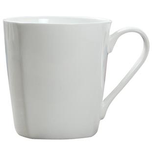 景德镇陶瓷杯子骨瓷水杯北欧式纯白色马克杯早餐咖啡杯奶杯无盖
