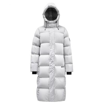 君羽鹅绒服男女过膝长款加厚连帽