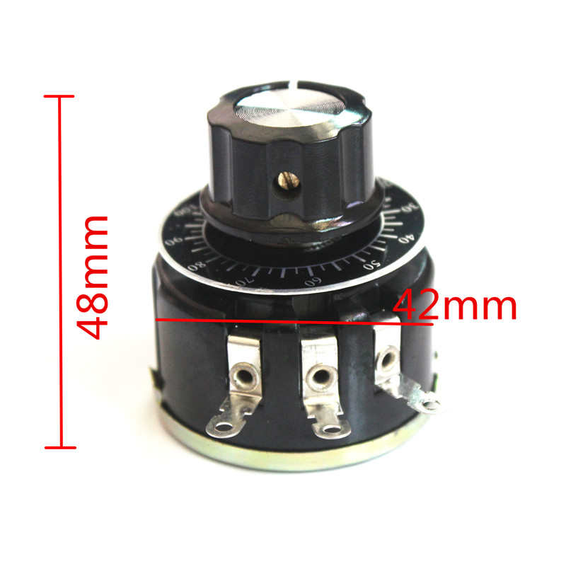 单圈线绕电位器黑色旋钮调速器串励电机撒料车速度控制机器设备