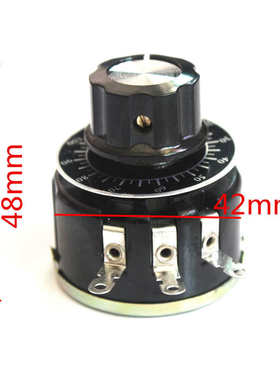 单圈线绕电位器黑色旋钮调速器串励电机撒料车速度控制机器设备